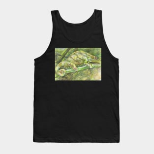 chameleon. color pencil Tank Top